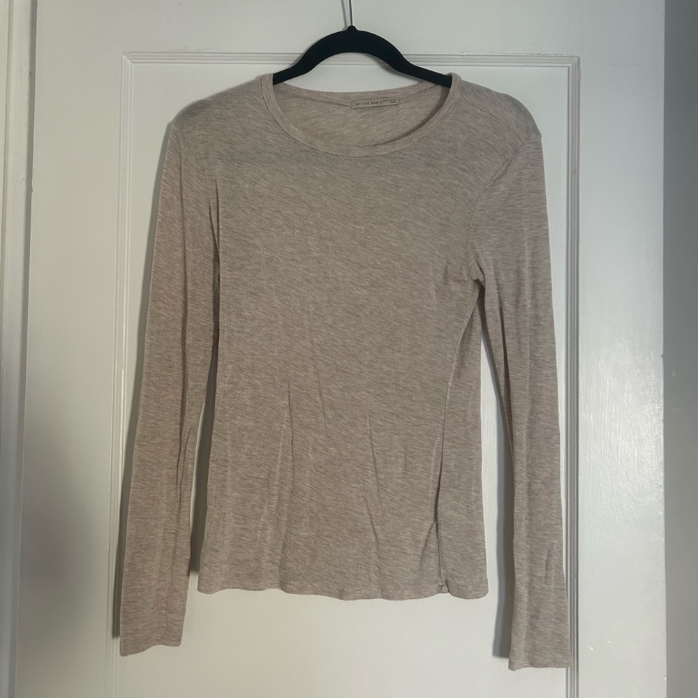 ACTIVE BASIC | Sheer Beige Long Sleeve